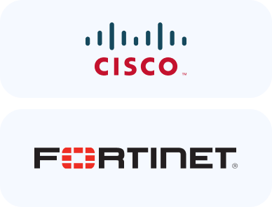 fortinet, cisco logos